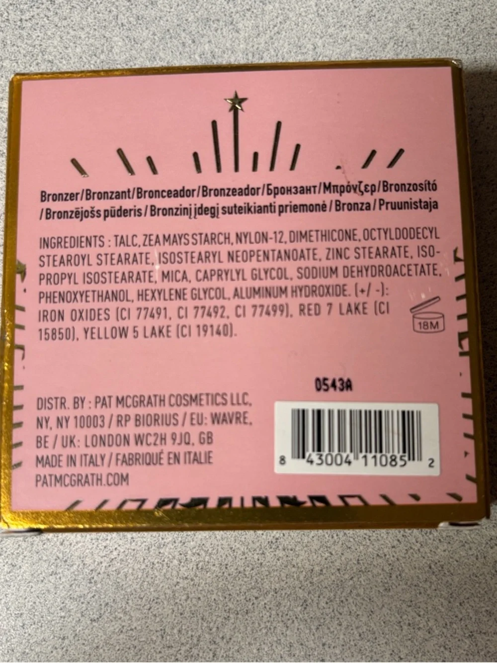 BNIB Pat McGrath Labs Divine Bronzer shade Burnished Honey